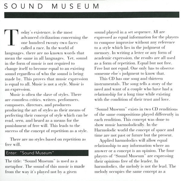 Ornette Coleman : Sound Museum - Three Women (CD, Album)