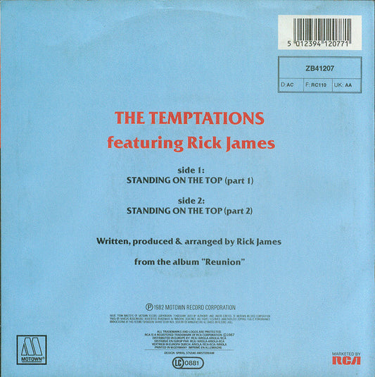 The Temptations Featuring Rick James : Standing On The Top (7")