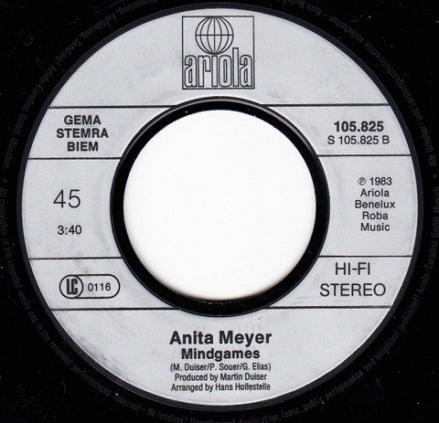 Anita Meyer : Goodbye To Love (7", Single)