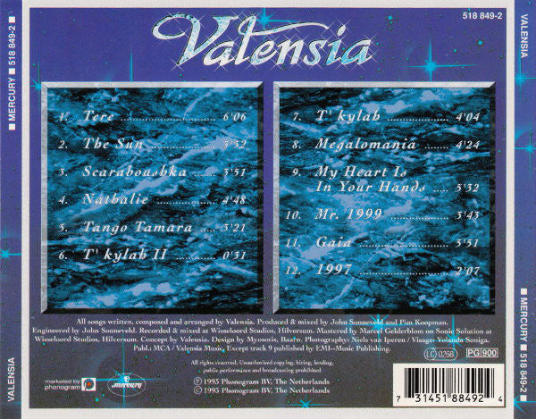 Valensia : Valensia (CD, Album)