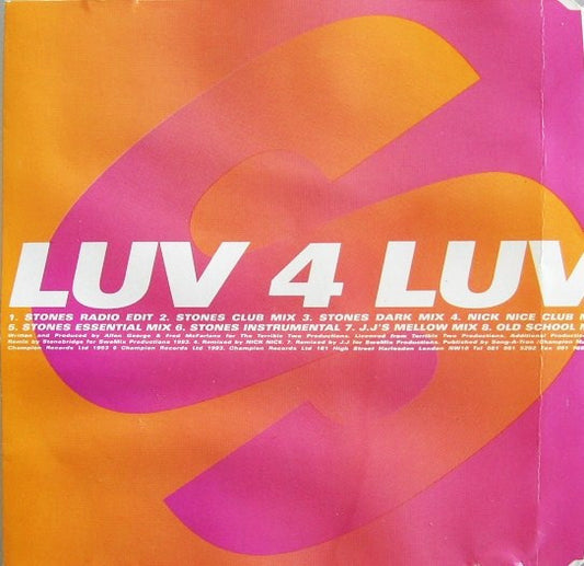 Robin S. : Luv 4 Luv (CD, Single, M/Print)