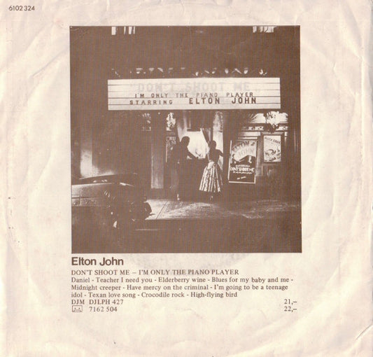 Elton John : Goodbye Yellow Brick Road / Screw You (7", Single)