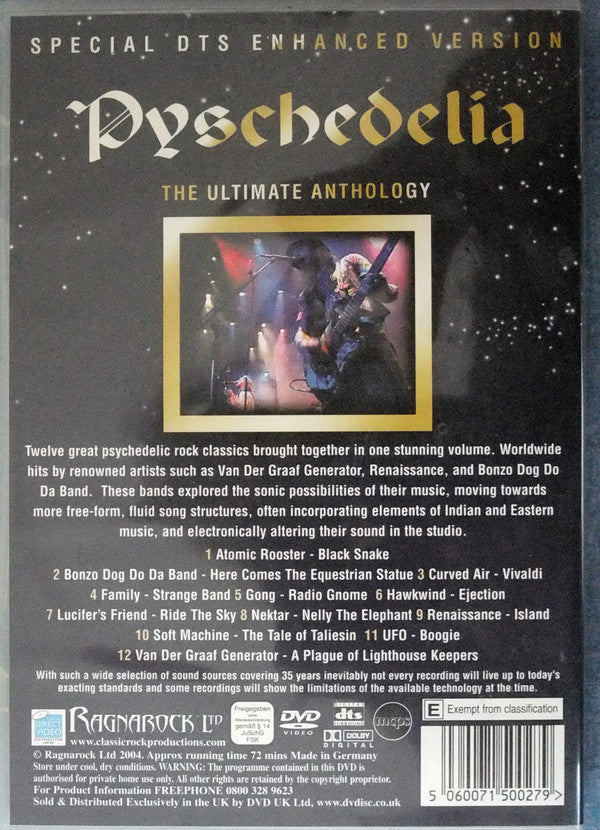 Various : Psychedelia - The Ultimate Anthology (DVD-V)