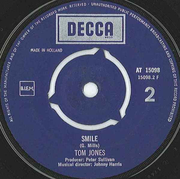 Tom Jones : Delilah (7", Single, Mono)