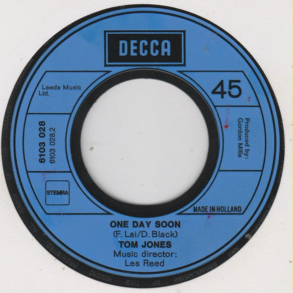 Tom Jones : Till / One Day Soon (7", Single)
