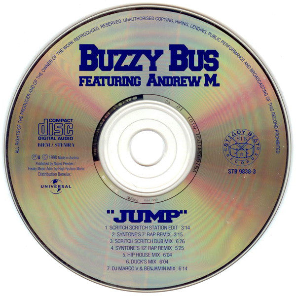 Buzzy Bus Featuring Andrew M : Jump (CD, Maxi)
