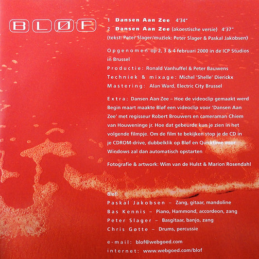 Bløf : Dansen Aan Zee (CD, Single, Enh)