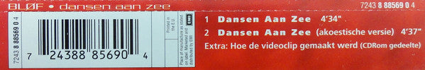 Bløf : Dansen Aan Zee (CD, Single, Enh)