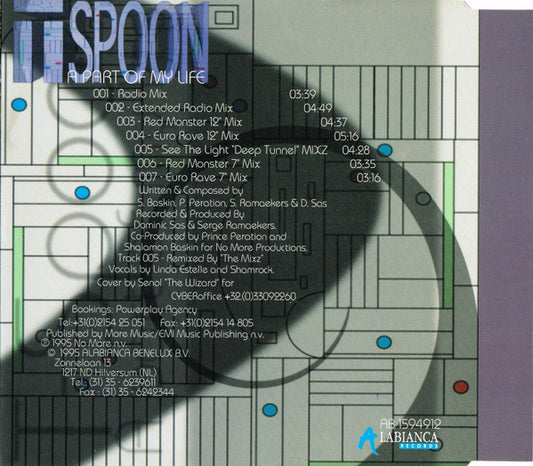 T-Spoon : A Part Of My Life (CD, Maxi)