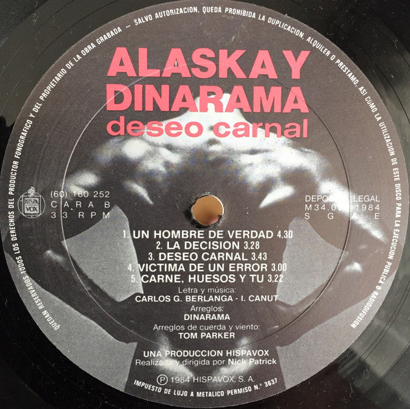 Alaska Y Dinarama : Deseo Carnal (LP, Album)