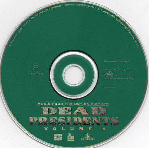 Various : Dead Presidents - Volume II - Music From The Motion Picture (CD, Album, Comp)