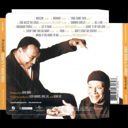 George Benson & Al Jarreau : Givin' It Up (CD, Album, Sup)
