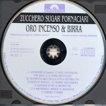 Zucchero : Oro Incenso & Birra (CD, Album)