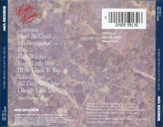 Bobby Brown : Don't Be Cruel (CD, Album)