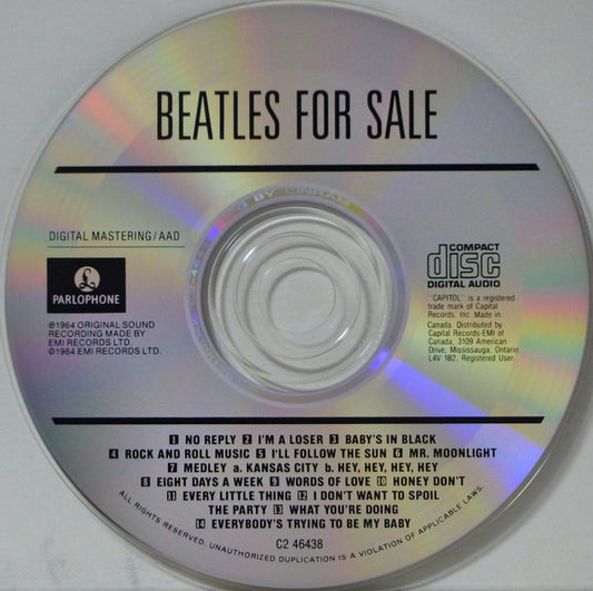 The Beatles : Beatles For Sale (CD, Album, RE, Cin)