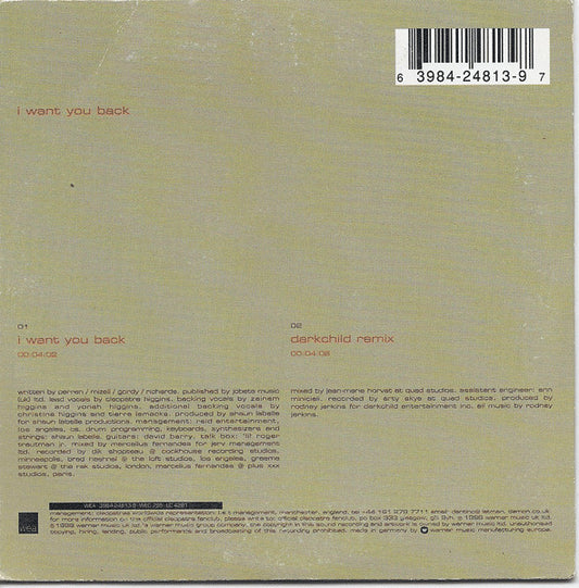Cleopatra : I Want You Back (CD, Single)