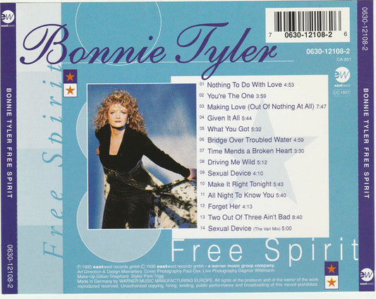 Bonnie Tyler : Free Spirit (CD, Album)