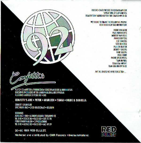 Confetti's : 92...Our First Album (CD, Album)