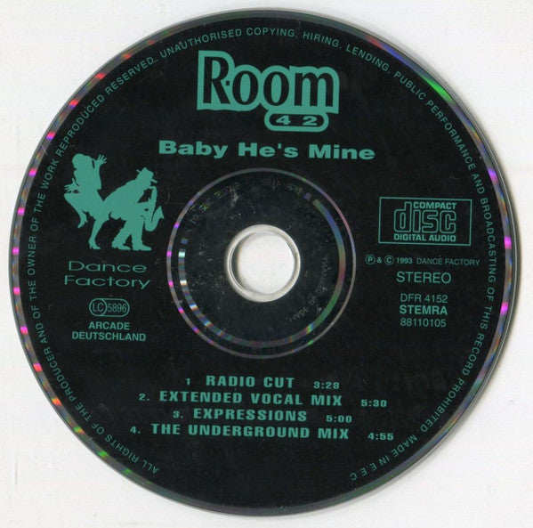 Room 42 : Baby He's Mine (CD, Maxi)