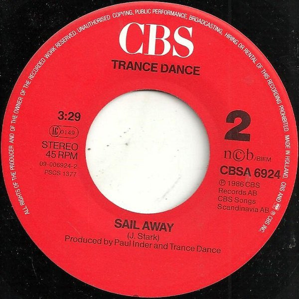 Trance Dance : Do The Dance (7", Single)