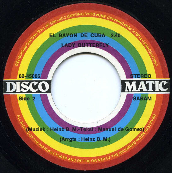 Lady Butterfly : Samba De Curaçao (7", Single)