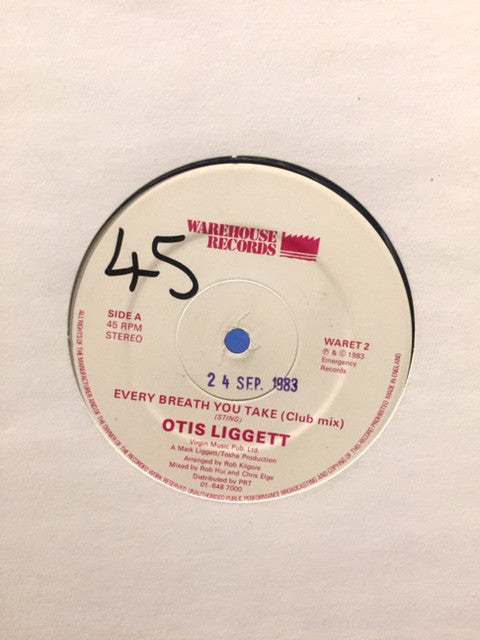 Otis Liggett : Every Breath You Take (12")