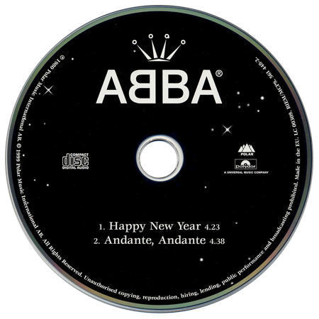 ABBA : Happy New Year (CD, Single, Car)
