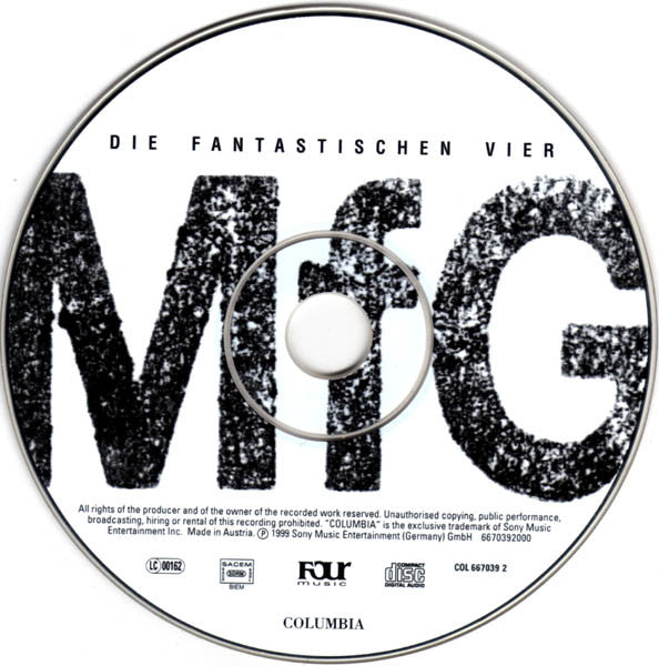 Die Fantastischen Vier : MfG (Mit Freundlichen Grüßen) (CD, Maxi)