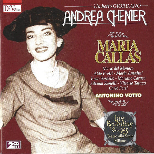 Umberto Giordano, Maria Callas : Andrea Chénier (2xCD, Album, Mono, RE)