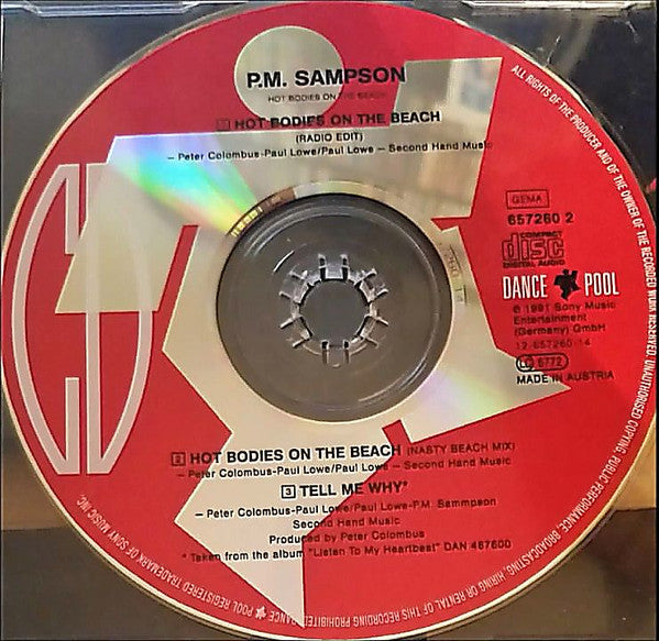 P.M. Sampson : Hot Bodies On The Beach (CD, Maxi)