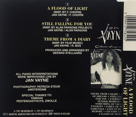 Jan Vayne : A Flood Of Light (CD, Maxi)