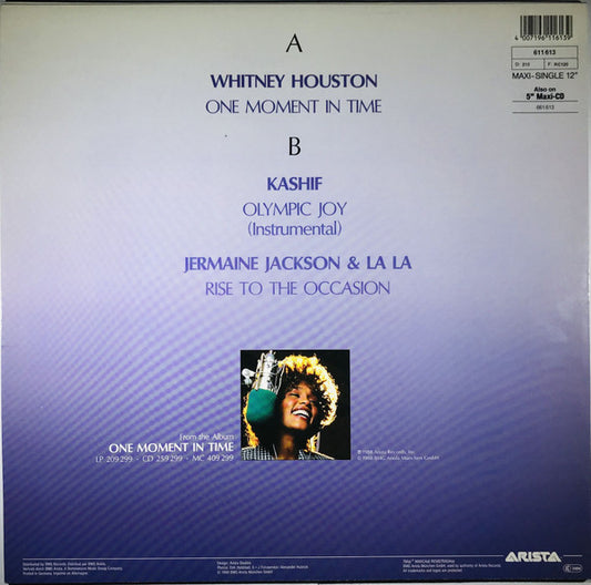 Whitney Houston : One Moment In Time (12", Maxi)