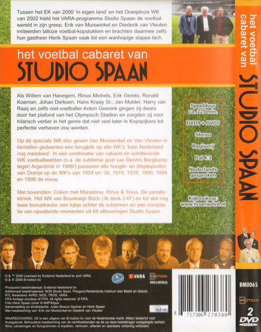 Henk Spaan, Diederik Van Vleuten, Erik van Muiswinkel : Het Voetbal Cabaret van Studio Spaan (2xDVD-V, PAL)