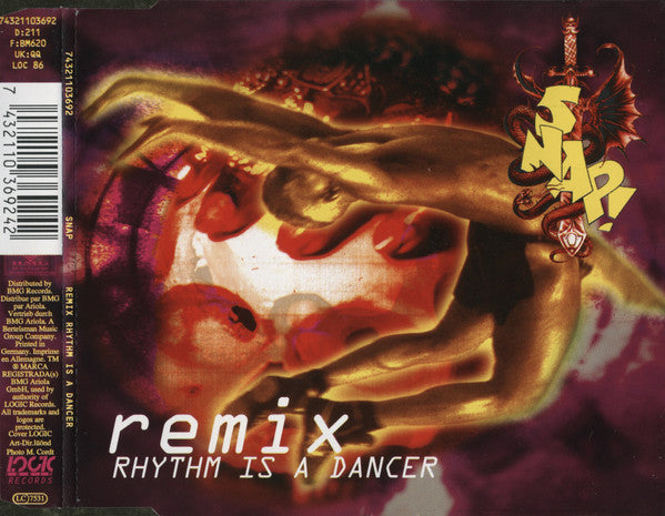 Snap! : Rhythm Is A Dancer (Remix) (CD, Maxi)