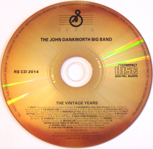 The John Dankworth Orchestra : The Vintage Years (1953-1959) (CD)