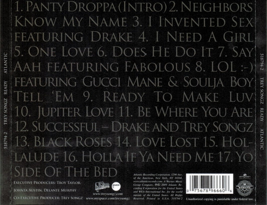 Trey Songz : Ready (CD, Album)