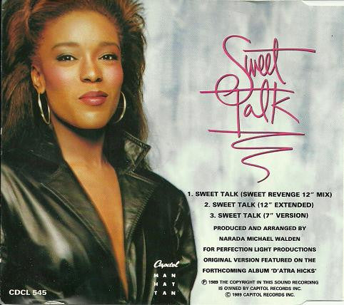 D'Atra Hicks : Sweet Talk (CD, Single)
