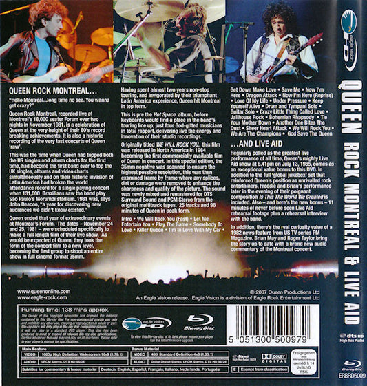 Queen : Rock Montreal & Live Aid (Blu-ray, Multichannel)