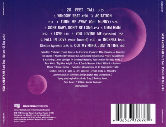 Erykah Badu : New Amerykah Part Two: Return Of The Ankh (CD, Album)