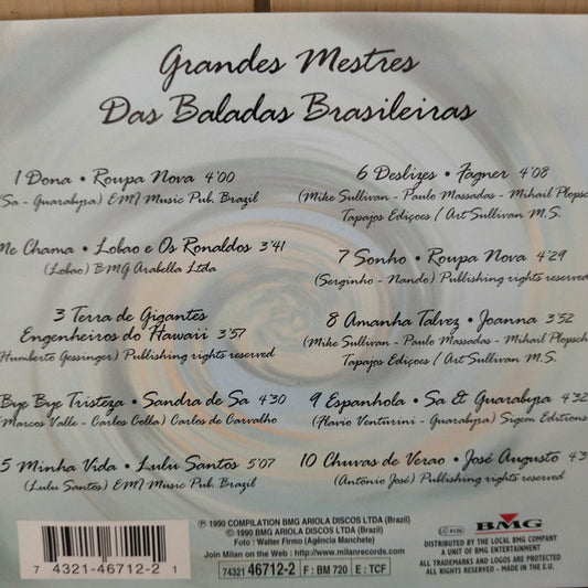 Various : Grandes Mestres Das Baladas Brasileiras (CD, Comp, RE)