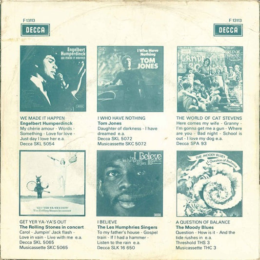 Tom Jones : She's A Lady / My Way (7", Single, Mono)