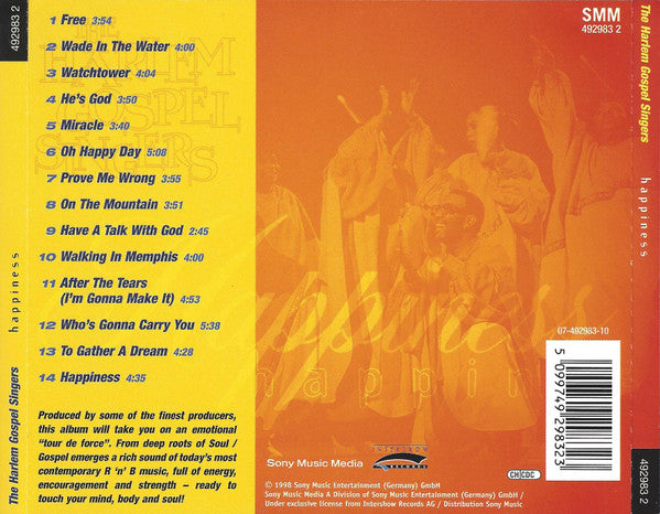 The Harlem Gospel Singers : Happiness (CD, Album)