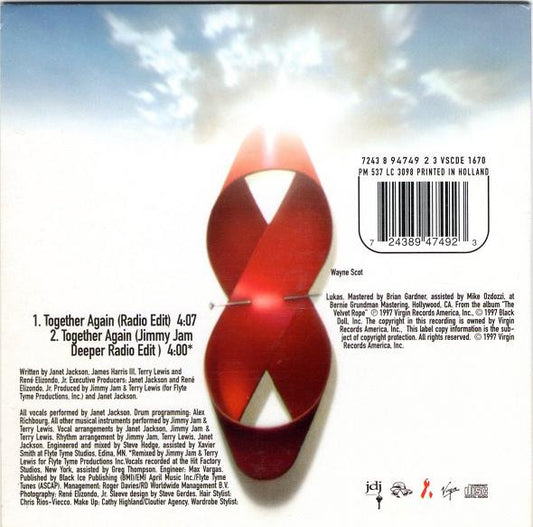 Janet Jackson : Together Again (CD, Single, Car)