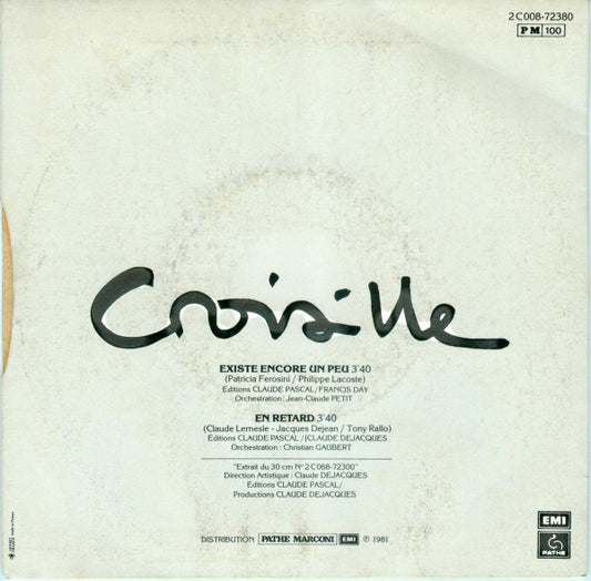 Nicole Croisille : Existe Encore Un Peu (7", Single)