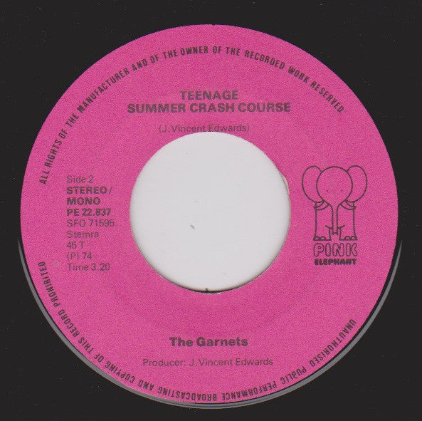 The Garnets : Indian Uprising (7", Single, Pin)