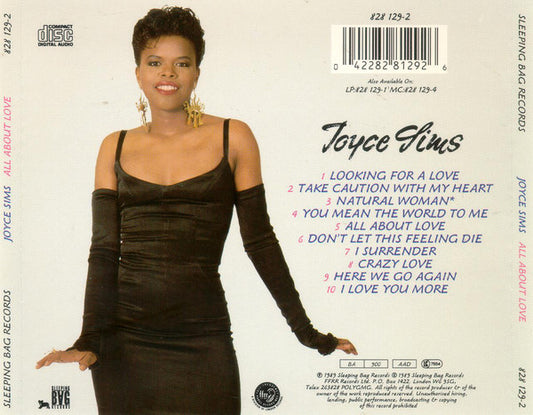 Joyce Sims : All About Love (CD, Album)