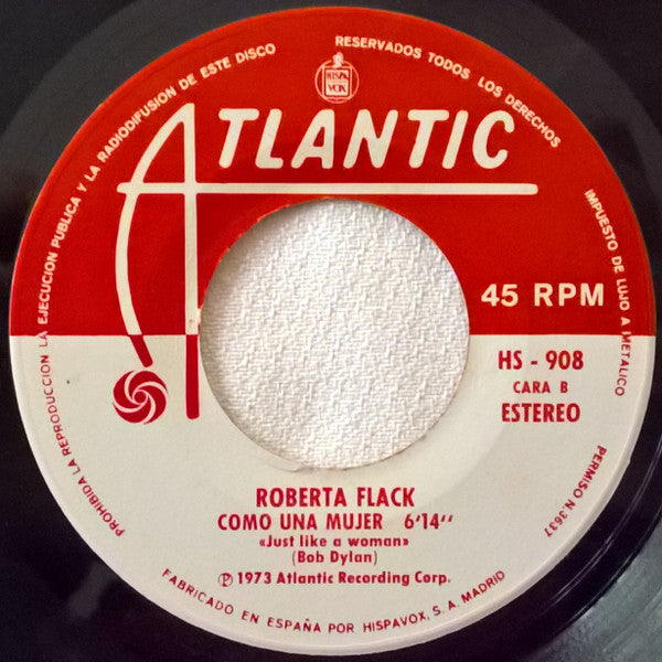 Roberta Flack : Suavemente Me Mata Con Su Canción (7", Single)