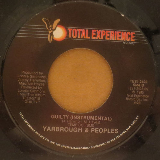 Yarbrough & Peoples : Guilty (7", Styrene)