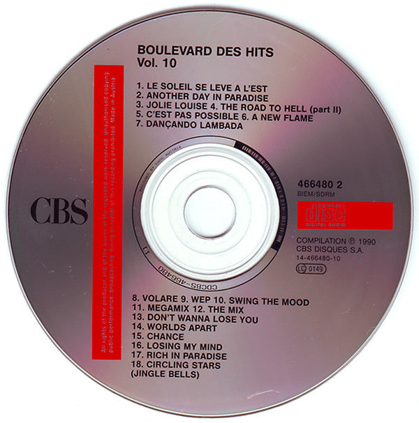 Various : Boulevard Des Hits Volume 10 (CD, Comp)