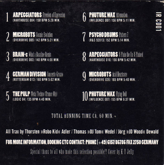 Thorsten Adler / Thomas Wedel / Jörg Dewald : The First Year Selection (CD, Comp, Ltd, Car)